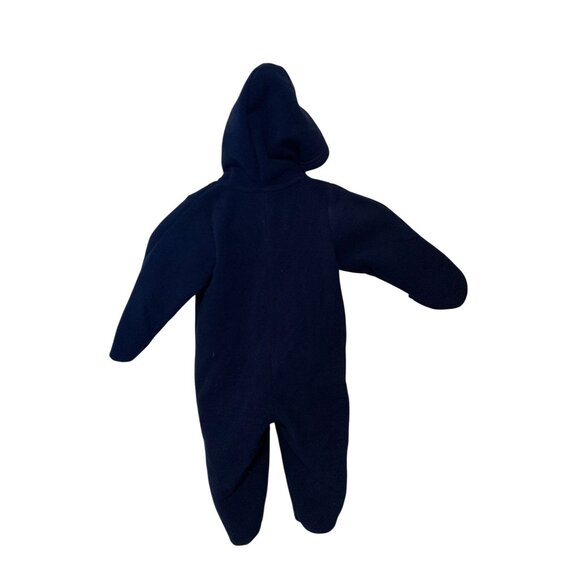 First Impressions Boys Infant Baby Size 12 months Navy Blue Button Up Bunting Co - Picture 2 of 2